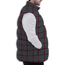 ScotsTee Shop Scottish Spence Premium Tartan Puffer Vest Winter White Duck Down Vest Sleeveless