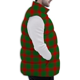 ScotsTee Shop Scottish Middleton Modern Premium Tartan Puffer Vest Winter White Duck Down Vest Sleeveless