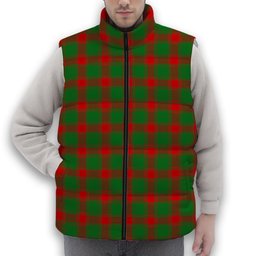 ScotsTee Shop Scottish Middleton Modern Premium Tartan Puffer Vest Winter White Duck Down Vest Sleeveless