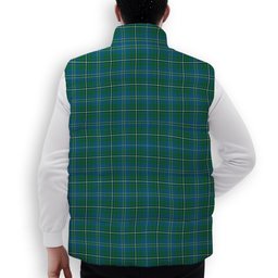 ScotsTee Shop Scottish Hay Hunting Modern Premium Tartan Puffer Vest Winter White Duck Down Vest Sleeveless