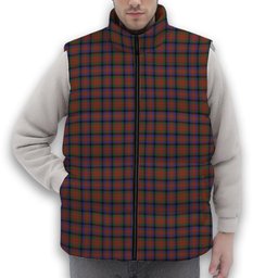 ScotsTee Shop Scottish MacDuff Hunting Modern SC Premium Tartan Puffer Vest Winter White Duck Down Vest Sleeveless