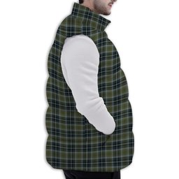 ScotsTee Shop Scottish MacBean Hunting Premium Tartan Puffer Vest Winter White Duck Down Vest Sleeveless