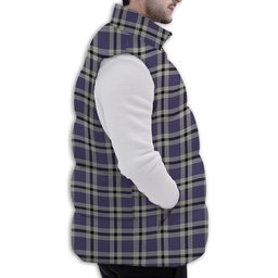 ScotsTee Shop Scottish Hanna Bible Premium Tartan Puffer Vest Winter White Duck Down Vest Sleeveless