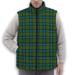 ScotsTee Shop Scottish Muir Ancient Premium Tartan Puffer Vest Winter White Duck Down Vest Sleeveless