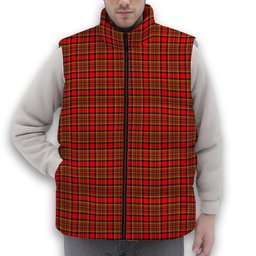 ScotsTee Shop Scottish Hepburn SC Premium Tartan Puffer Vest Winter White Duck Down Vest Sleeveless