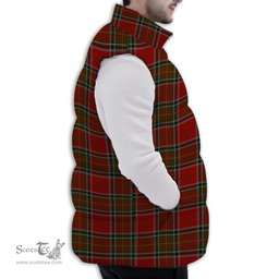 ScotsTee Shop Scottish Stewart of Galloway Premium Tartan Puffer Vest Winter White Duck Down Vest Sleeveless