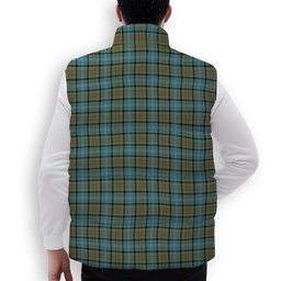 ScotsTee Shop Scottish Porterfield Premium Tartan Puffer Vest Winter White Duck Down Vest Sleeveless