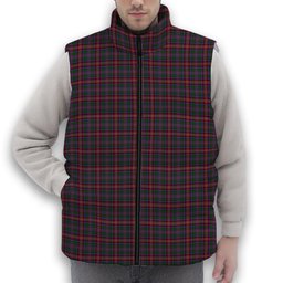 ScotsTee Shop Scottish Ritchie Premium Tartan Puffer Vest Winter White Duck Down Vest Sleeveless