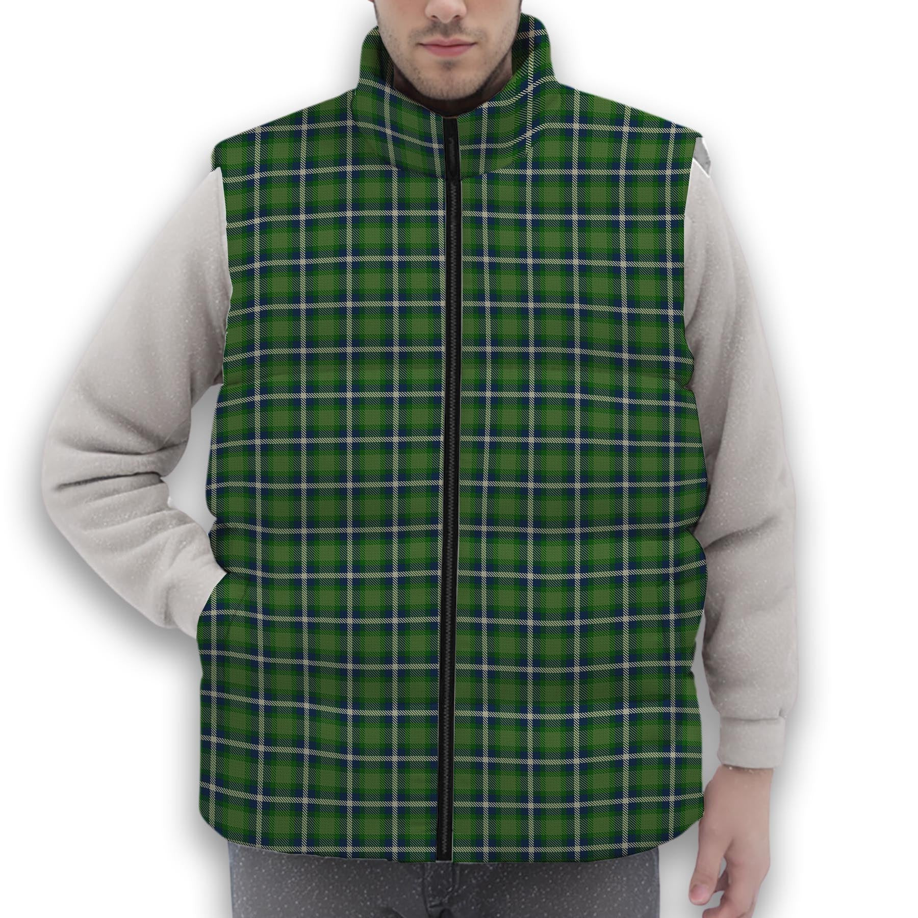 ScotsTee Shop Scottish Young Life International Scotland Premium Tartan Puffer Vest Winter White Duck Down Vest Sleeveless