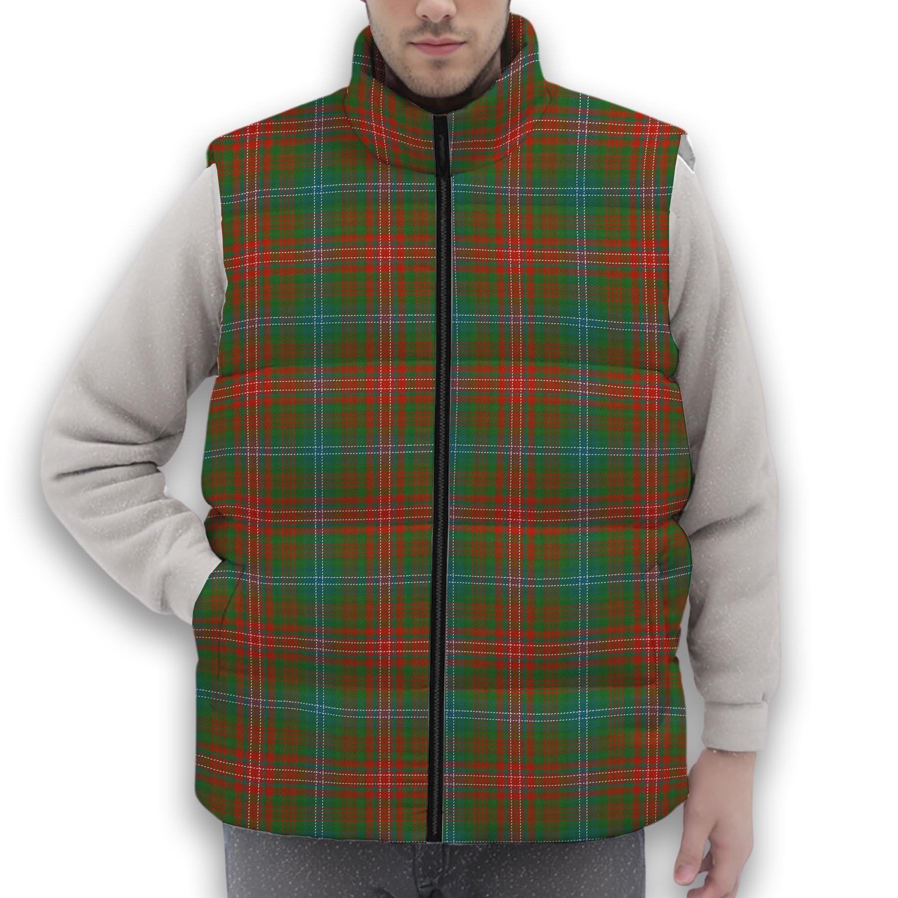 ScotsTee Shop Scottish Wilson Ancient Clan Premium Tartan Puffer Vest Winter White Duck Down Vest Sleeveless