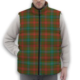 ScotsTee Shop Scottish Wilson Ancient Clan Premium Tartan Puffer Vest Winter White Duck Down Vest Sleeveless