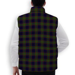 ScotsTee Shop Scottish MacLeish Premium Tartan Puffer Vest Winter White Duck Down Vest Sleeveless