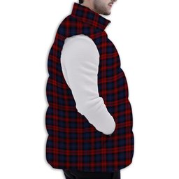 ScotsTee Shop Scottish MacLachlan Premium Tartan Puffer Vest Winter White Duck Down Vest Sleeveless