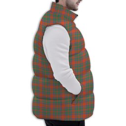 ScotsTee Shop Scottish MacKintosh Ancient Premium Tartan Puffer Vest Winter White Duck Down Vest Sleeveless