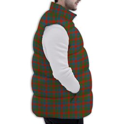 ScotsTee Shop Scottish Gow Ancient Premium Tartan Puffer Vest Winter White Duck Down Vest Sleeveless
