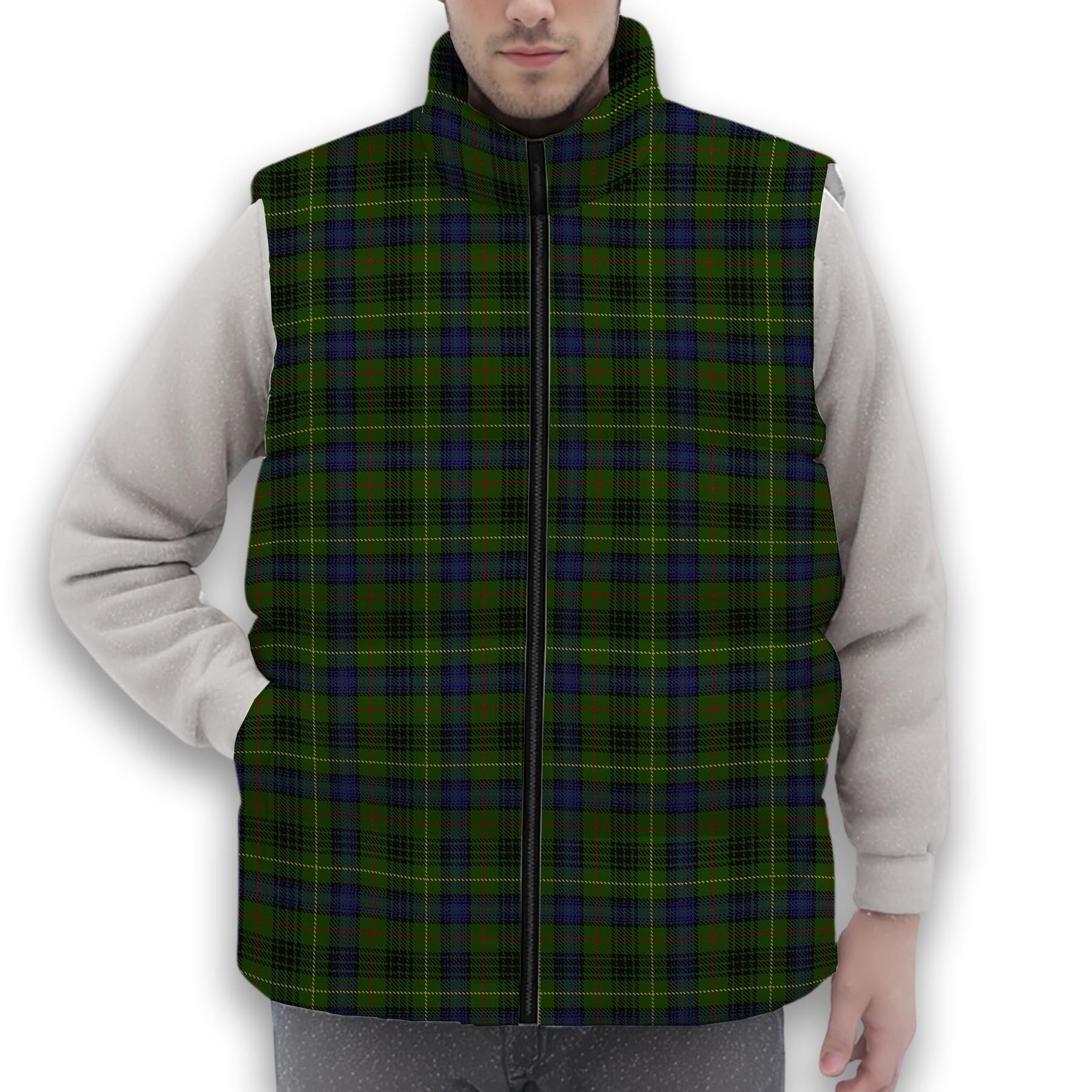 ScotsTee Shop Scottish Stewart Hunting Premium Tartan Puffer Vest Winter White Duck Down Vest Sleeveless