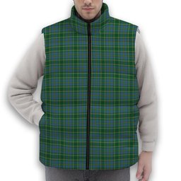 ScotsTee Shop Scottish Taylor Ancient Premium Tartan Puffer Vest Winter White Duck Down Vest Sleeveless