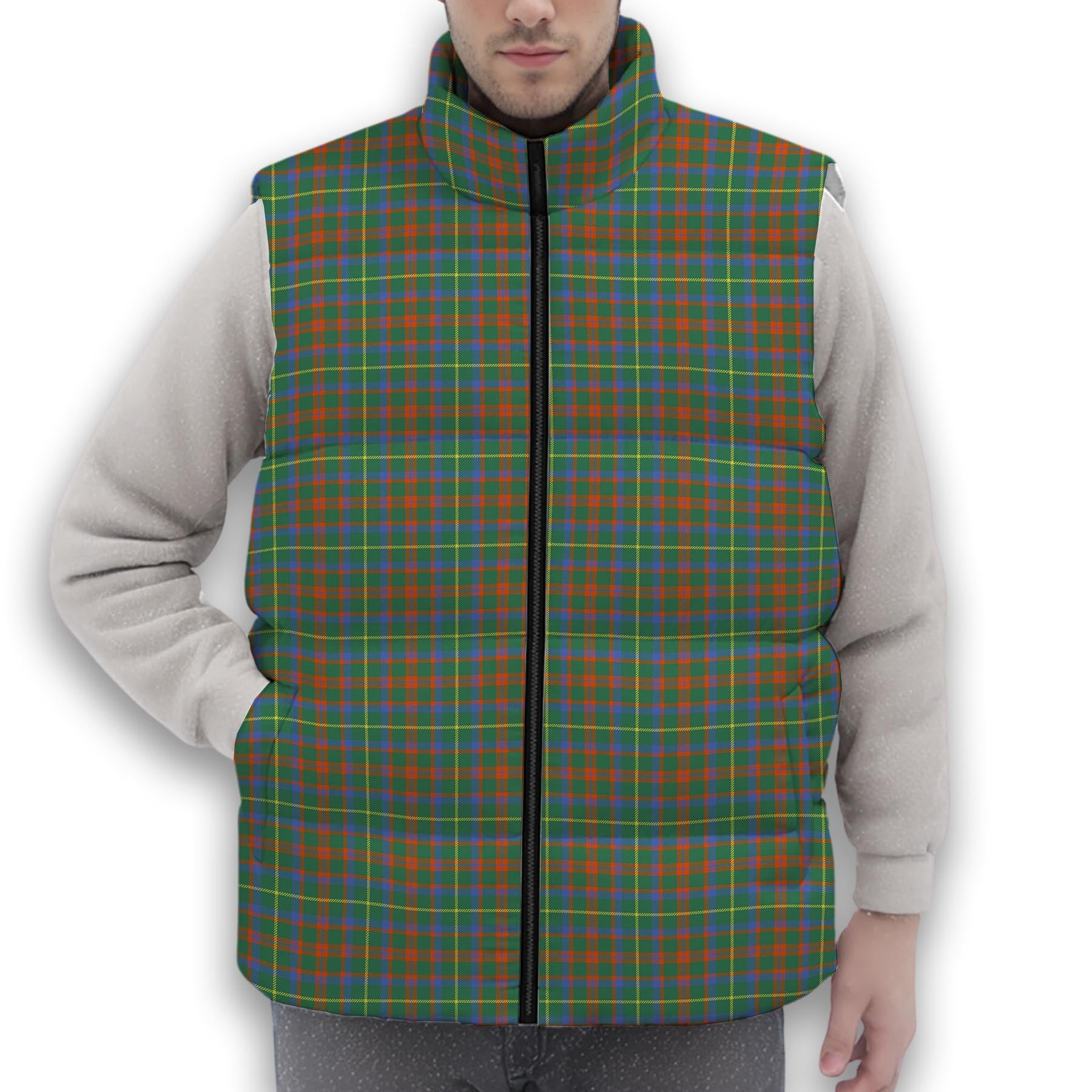 ScotsTee Shop Scottish MacKintosh Hunting Ancient Premium Tartan Puffer Vest Winter White Duck Down Vest Sleeveless