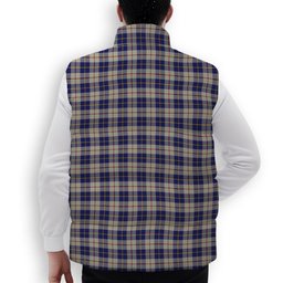 ScotsTee Shop Scottish MacRae of Conchra Premium Tartan Puffer Vest Winter White Duck Down Vest Sleeveless