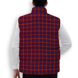 ScotsTee Shop Scottish MacKeever Premium Tartan Puffer Vest Winter White Duck Down Vest Sleeveless