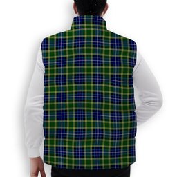 ScotsTee Shop Scottish McKellar Ancient Premium Tartan Puffer Vest Winter White Duck Down Vest Sleeveless
