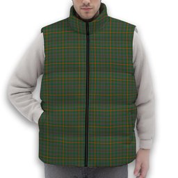 ScotsTee Shop Scottish Hall Ancient Premium Tartan Puffer Vest Winter White Duck Down Vest Sleeveless
