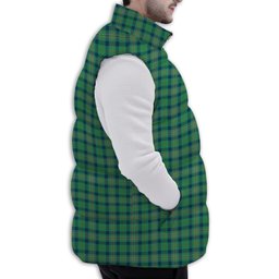 ScotsTee Shop Scottish Kennedy Ancient Premium Tartan Puffer Vest Winter White Duck Down Vest Sleeveless