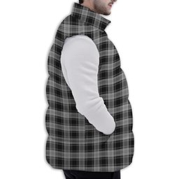 ScotsTee Shop Scottish Glen Premium Tartan Puffer Vest Winter White Duck Down Vest Sleeveless