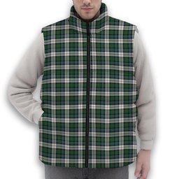 ScotsTee Shop Scottish Malcolm Dress Ancient Premium Tartan Puffer Vest Winter White Duck Down Vest Sleeveless