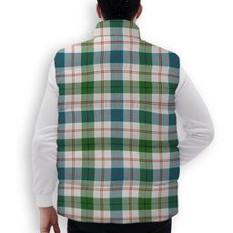 ScotsTee Shop Scottish Guthrie Dress Ancient Premium Tartan Puffer Vest Winter White Duck Down Vest Sleeveless