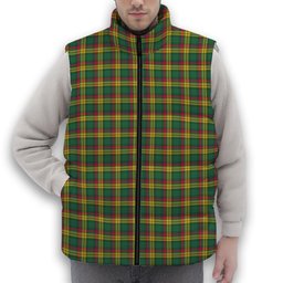 ScotsTee Shop Scottish McMillan Old Ancient Premium Tartan Puffer Vest Winter White Duck Down Vest Sleeveless