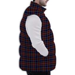 ScotsTee Shop Scottish Moon Georgia USA Premium Tartan Puffer Vest Winter White Duck Down Vest Sleeveless