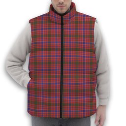 ScotsTee Shop Scottish MacRae Ancient Premium Tartan Puffer Vest Winter White Duck Down Vest Sleeveless
