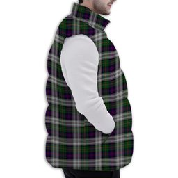 ScotsTee Shop Scottish McCallum Dress Premium Tartan Puffer Vest Winter White Duck Down Vest Sleeveless