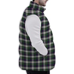 ScotsTee Shop Scottish Malcolm Dress Modern Premium Tartan Puffer Vest Winter White Duck Down Vest Sleeveless