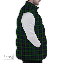 ScotsTee Shop Scottish Tait 1 Premium Tartan Puffer Vest Winter White Duck Down Vest Sleeveless