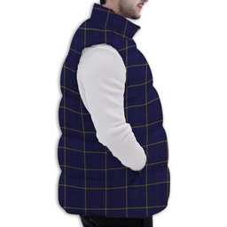 ScotsTee Shop Scottish Pearson Premium Tartan Puffer Vest Winter White Duck Down Vest Sleeveless