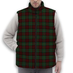 ScotsTee Shop Scottish MacDiarmid 3 Premium Tartan Puffer Vest Winter White Duck Down Vest Sleeveless