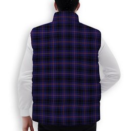 ScotsTee Shop Scottish MacIver of Strome Premium Tartan Puffer Vest Winter White Duck Down Vest Sleeveless