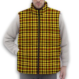 ScotsTee Shop Scottish Jardine Modern Premium Tartan Puffer Vest Winter White Duck Down Vest Sleeveless