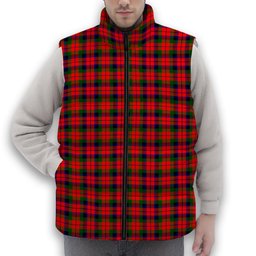 ScotsTee Shop Scottish MacNachten Modern Premium Tartan Puffer Vest Winter White Duck Down Vest Sleeveless