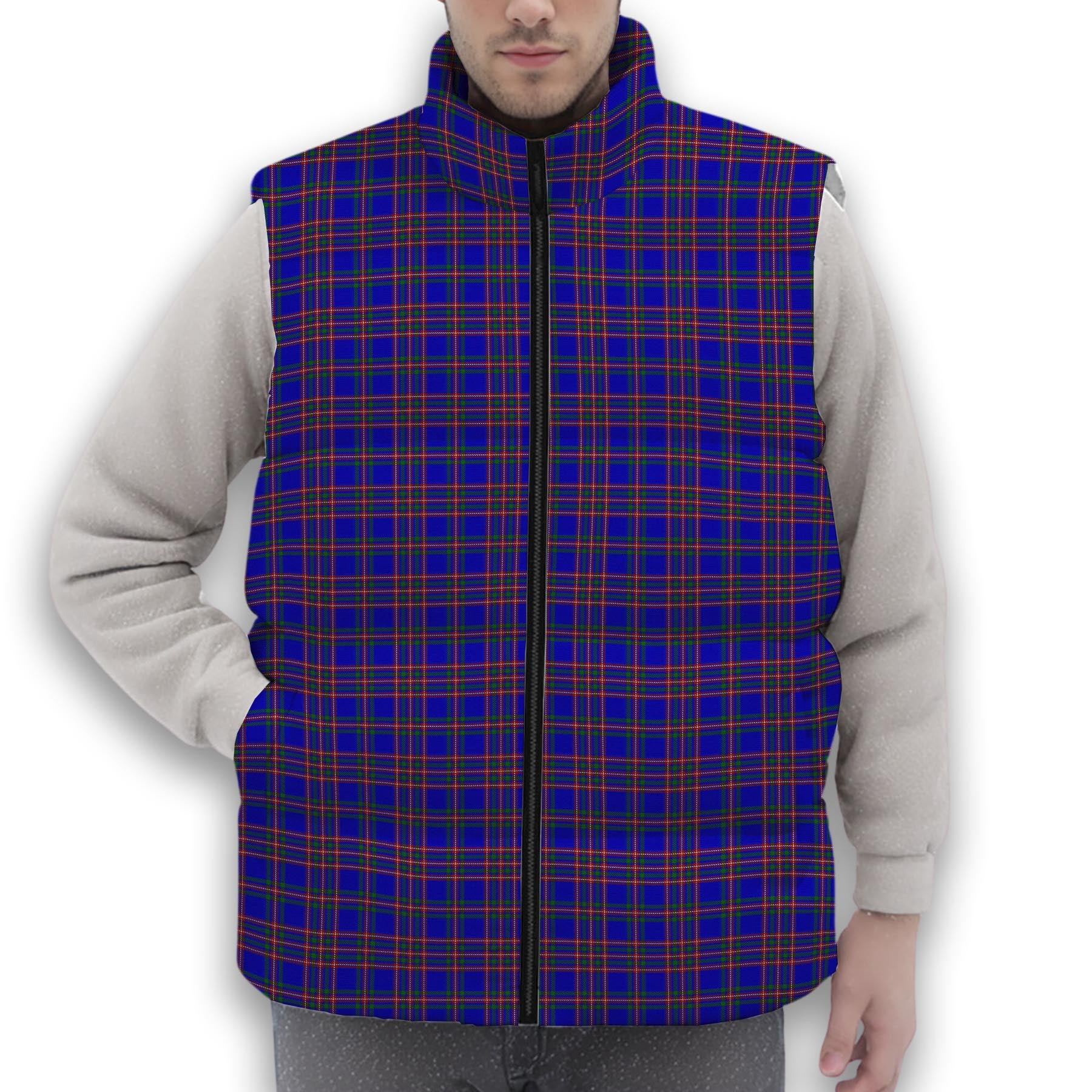 ScotsTee Shop Scottish Yamaue Premium Tartan Puffer Vest Winter White Duck Down Vest Sleeveless