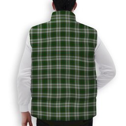 ScotsTee Shop Scottish Taylor Dress Premium Tartan Puffer Vest Winter White Duck Down Vest Sleeveless