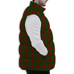 ScotsTee Shop Scottish Middleton Premium Tartan Puffer Vest Winter White Duck Down Vest Sleeveless