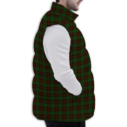 ScotsTee Shop Scottish MacFie Hunting Premium Tartan Puffer Vest Winter White Duck Down Vest Sleeveless