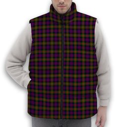 ScotsTee Shop Scottish McDonell Of Glengarry Modern Premium Tartan Puffer Vest Winter White Duck Down Vest Sleeveless
