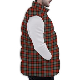 ScotsTee Shop Scottish McLachlan Weathered Premium Tartan Puffer Vest Winter White Duck Down Vest Sleeveless