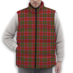 ScotsTee Shop Scottish Shaw of Tordarroch Ancient Premium Tartan Puffer Vest Winter White Duck Down Vest Sleeveless