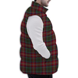 ScotsTee Shop Scottish McCulloch Ancient Premium Tartan Puffer Vest Winter White Duck Down Vest Sleeveless