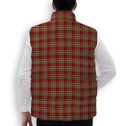 ScotsTee Shop Scottish MacGlashan 3 Premium Tartan Puffer Vest Winter White Duck Down Vest Sleeveless